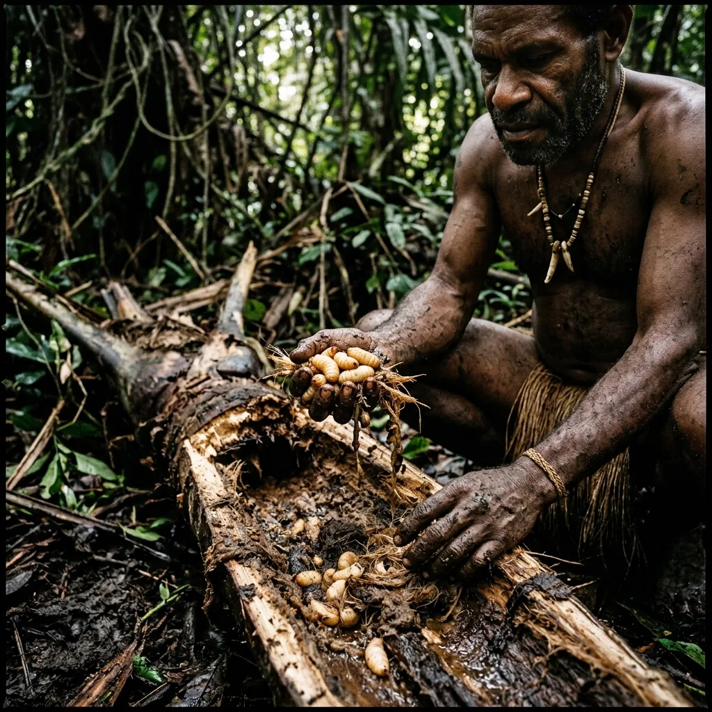 Sago Grubs: The Forest Protein of Papua
